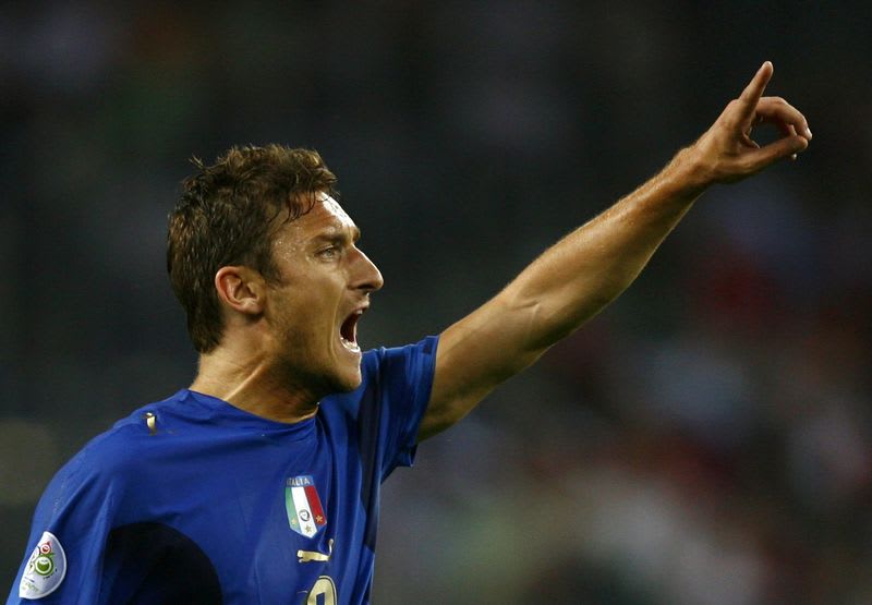 Франческо Тотти в молодости