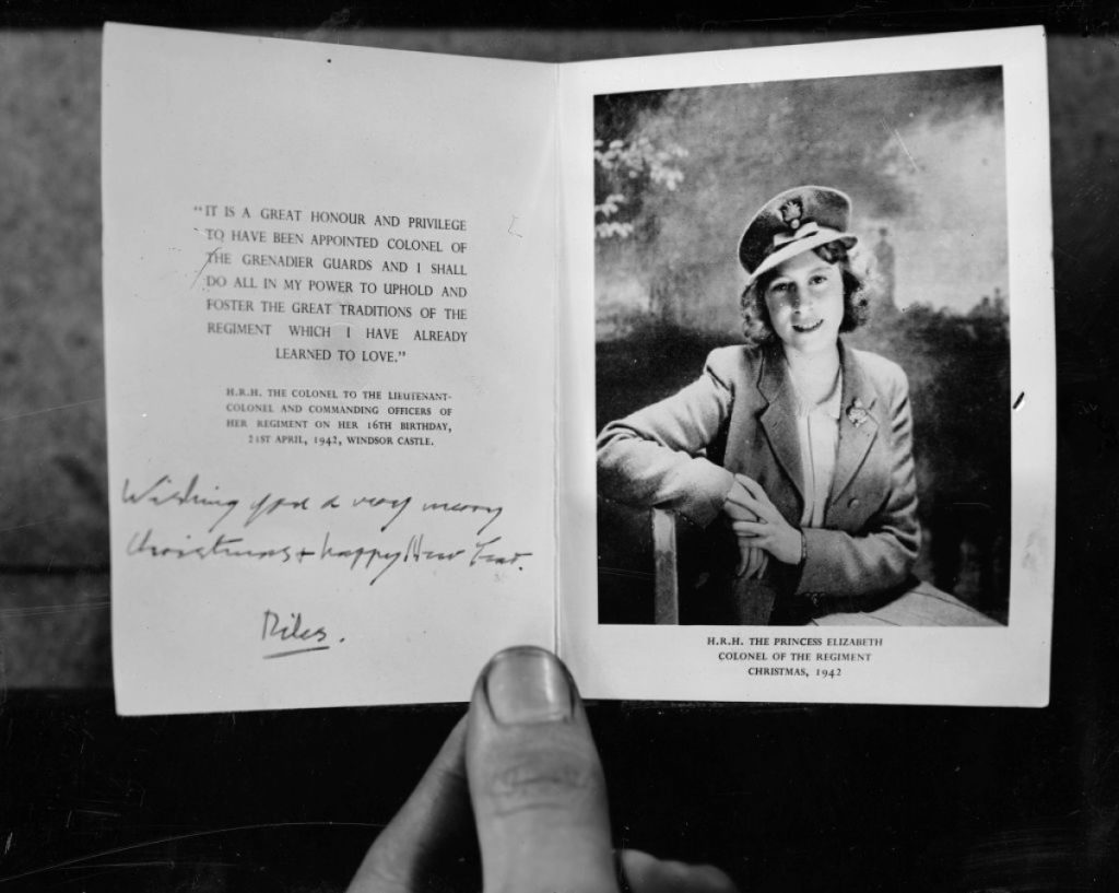 Різдвяна листівка королівської родини 1942