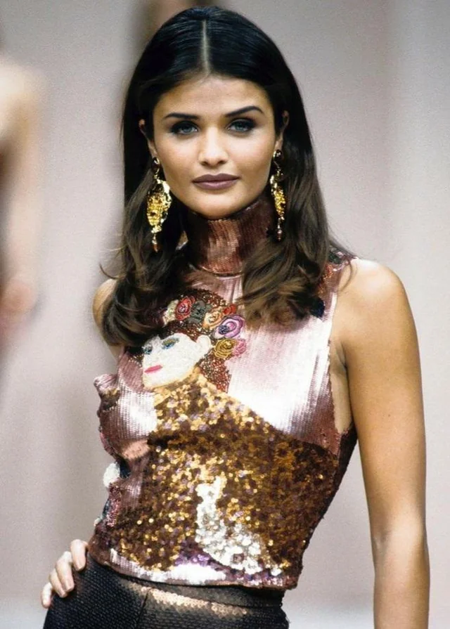 Хелена Кристенсен в молодости