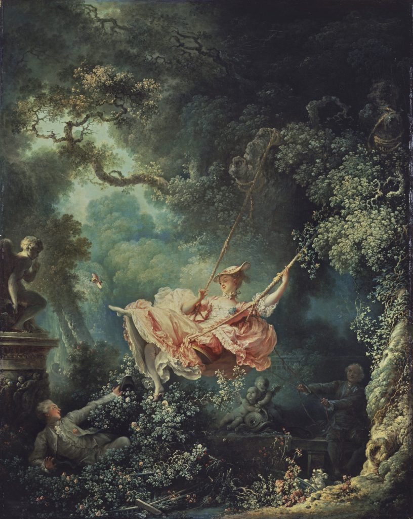 «Щасливі можливості гойдалки» Жана Оноре Фраґонара (1767)